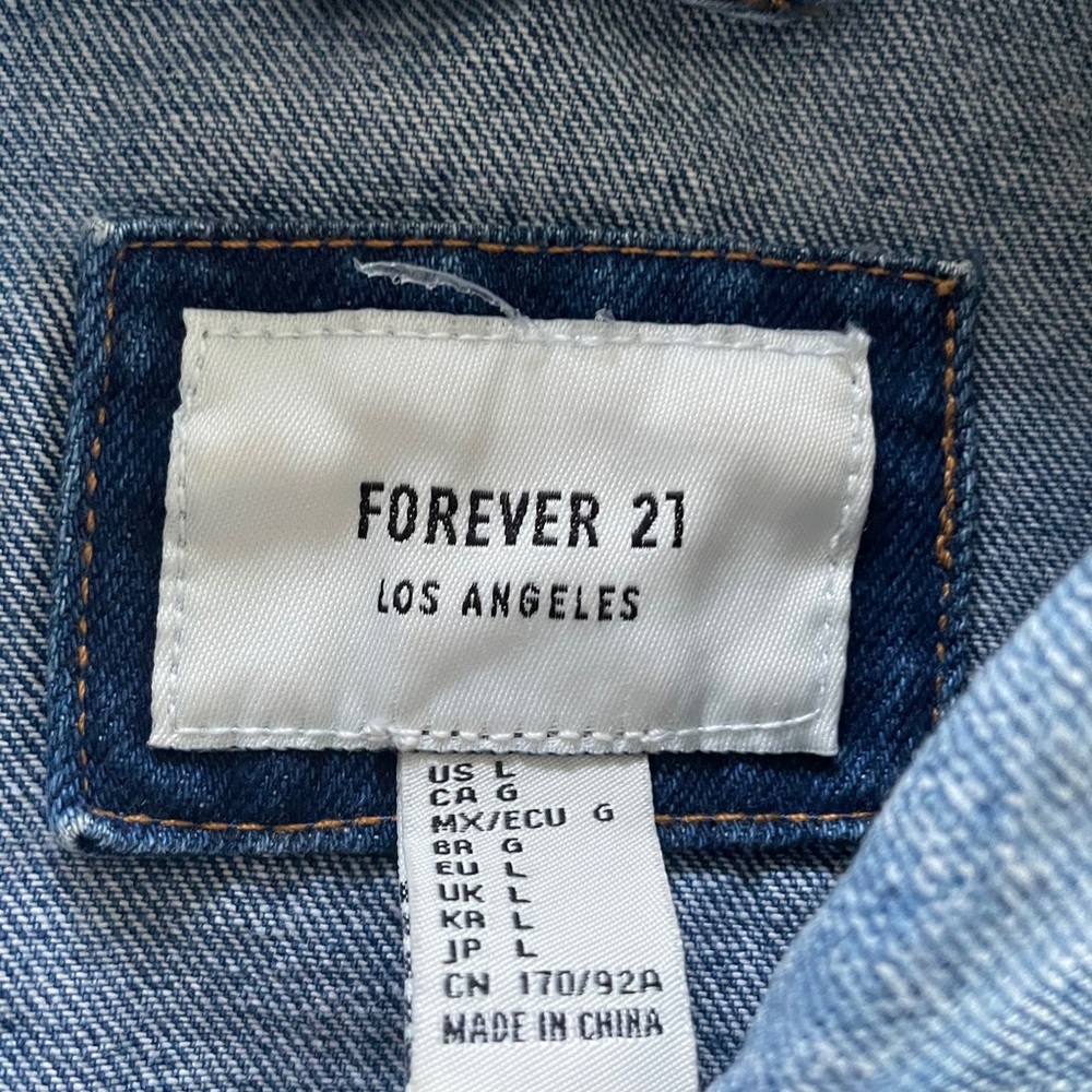 Forever 21 Color Jean Jacket - Picture 5 of 5